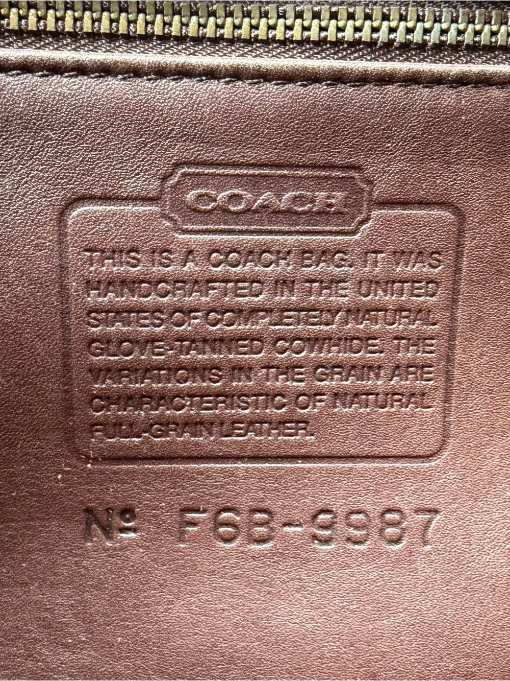 *RARE* Coach Sherbourne #9987 Mahogany Leather VTG 90s Top Handle Turnlock Bag - Picture 4 of 13